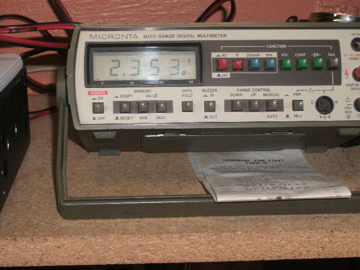 Testing the power supply 124.8vac in 2335vdc out