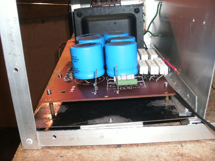 Capacitor board with new parts 390uf caps